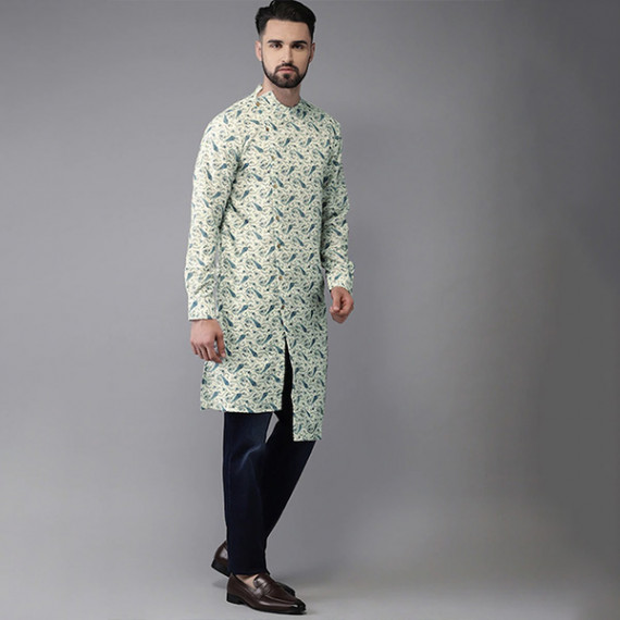 https://www.bloomwow.in/products/men-sea-green-blue-printed-fusion-straight-kurta