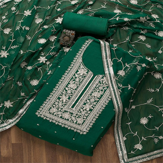 https://www.bloomwow.in/products/green-silver-toned-embroidered-unstitched-dress-material
