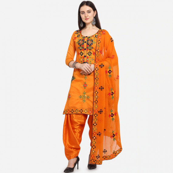 https://www.bloomwow.in/products/women-orange-unstitched-dress-material