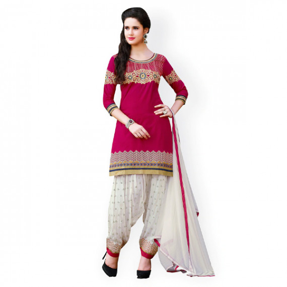 https://www.bloomwow.in/products/pink-white-embroidered-cotton-unstitched-dress-material-1