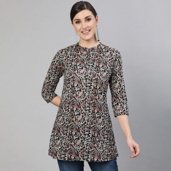 https://www.bloomwow.in/products/women-black-maroon-abstract-printed-tunic