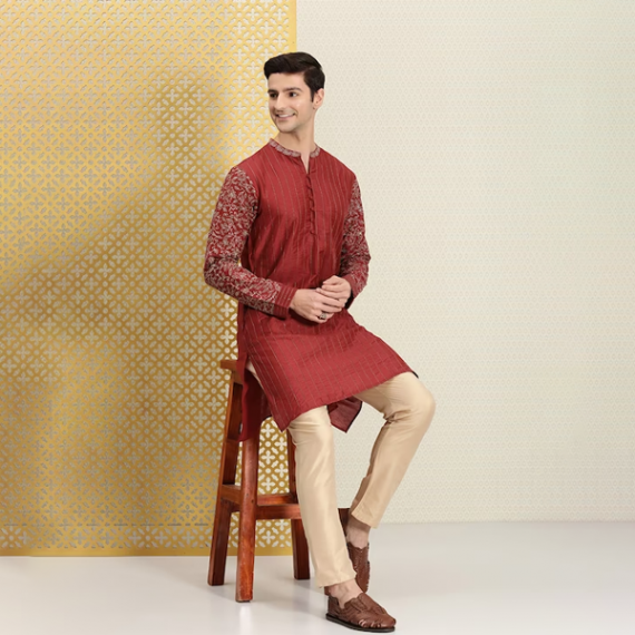 https://www.bloomwow.in/products/men-red-gold-toned-ethnic-motifs-printed-thread-work-kurta