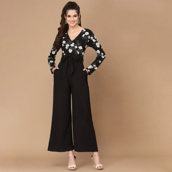 https://www.bloomwow.in/products/black-white-printed-basic-jumpsuit
