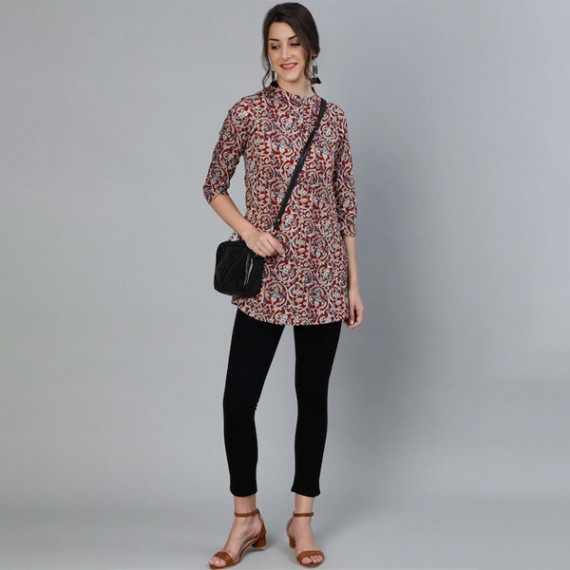 https://www.bloomwow.in/products/womens-maroon-cream-coloured-printed-tunic