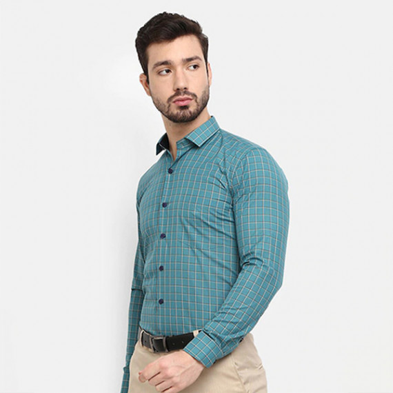 https://www.bloomwow.in/products/men-green-checked-formal-shirt