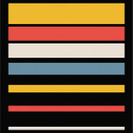 Men Black Printed Cotton Jersey Innerwear Vest