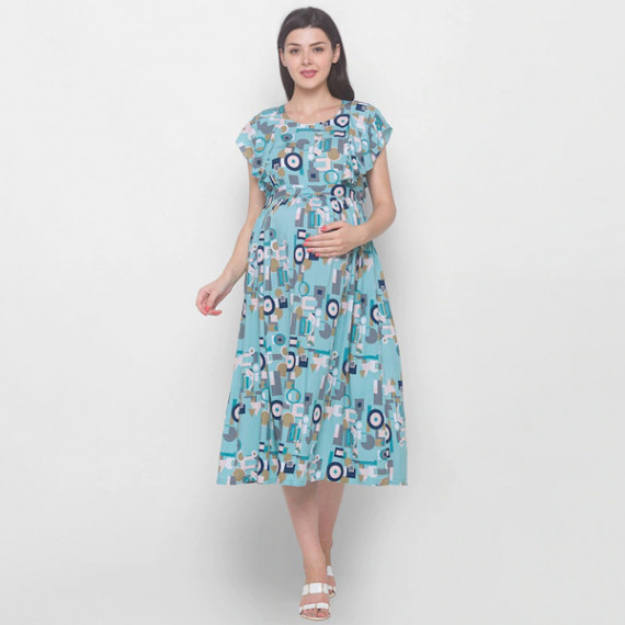 https://www.bloomwow.in/products/blue-floral-maternity-midi-dress
