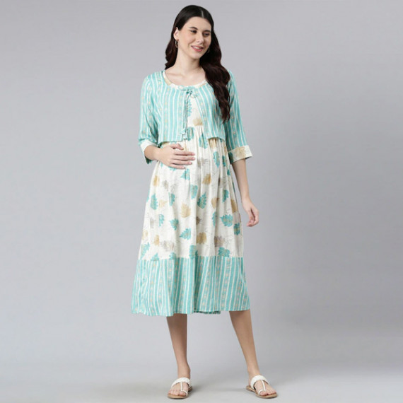 https://www.bloomwow.in/products/women-off-white-green-floral-maternity-a-line-midi-dress
