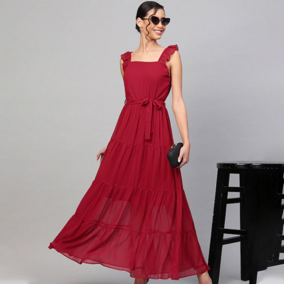 https://www.bloomwow.in/products/maroon-tiered-maxi-dress